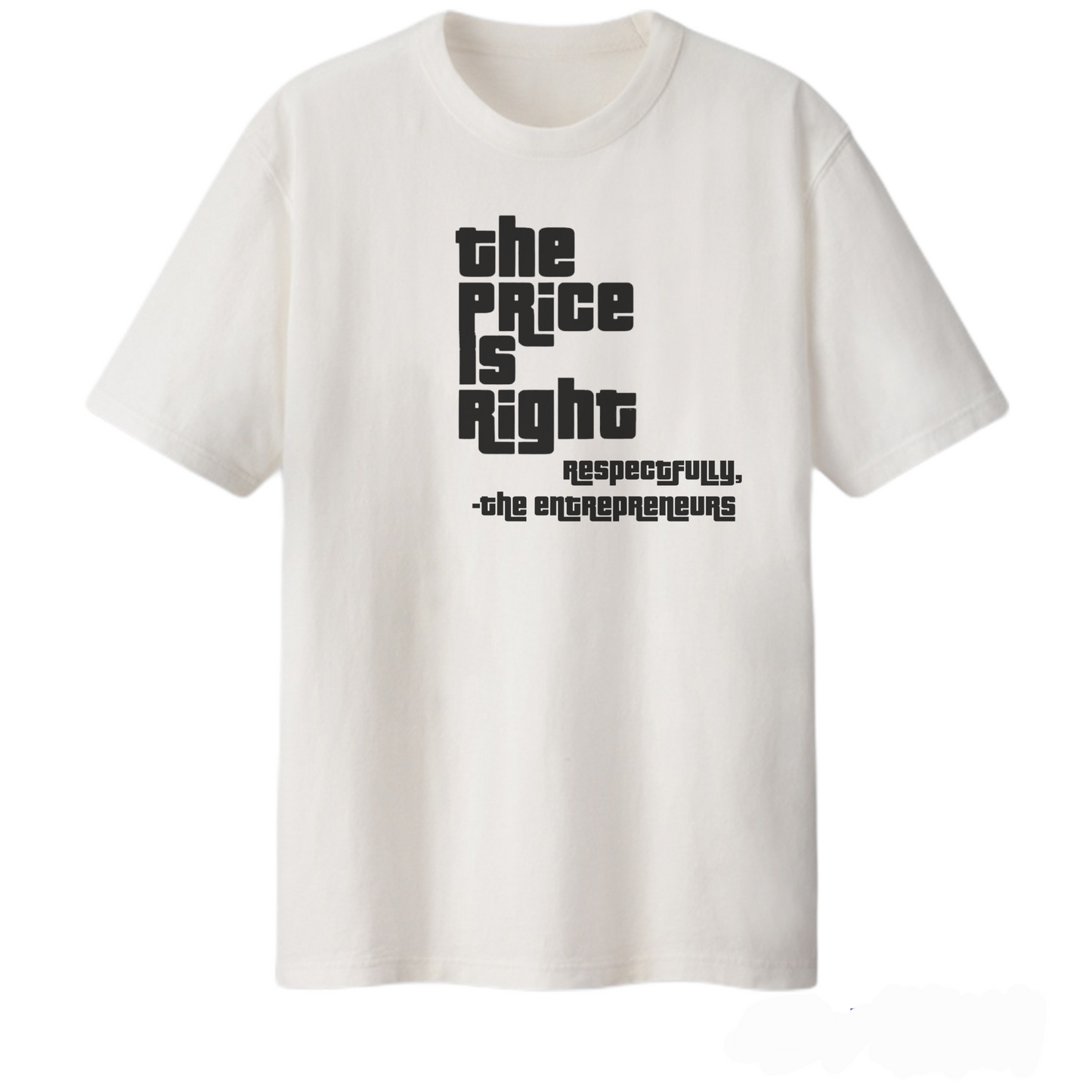 Price is Right S/S Graphic Tee-Entrepreneur White